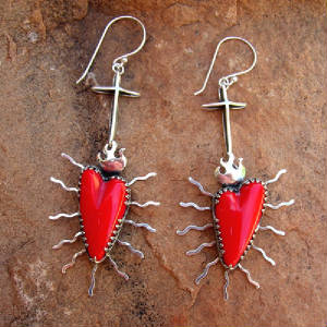 southwestern silver jewelry gregory segura santa fe style Ortegas_rosarita_sacred_heart-earrings.jpg