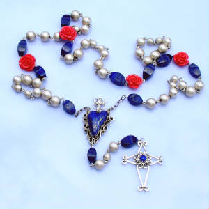 sterling silver jewelry Gregory segura southwestern native Santa Fe style lapis_rosary_NR05-1.jpg