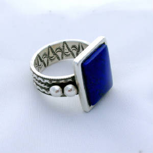 Lapis Inlay Ring