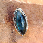 Southwestern Silver Jewelry Gregory Segura Santa Fe Style Spanish Market Ortegas on the Plaza Labradrorite Long Ring.jpg