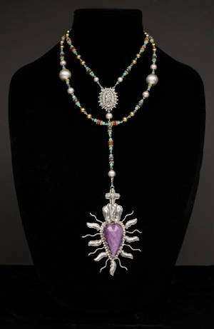 Sterling Silver Southwestern Design Jewelry Traditional Spanish Market Award Winning_75ct_ruby_sacred_heart_rosary_1.jpg