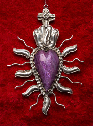 Spanish Market 2013 award winner Precious Metals_75ct_ruby_sacred_heart_rosary_4.jpg